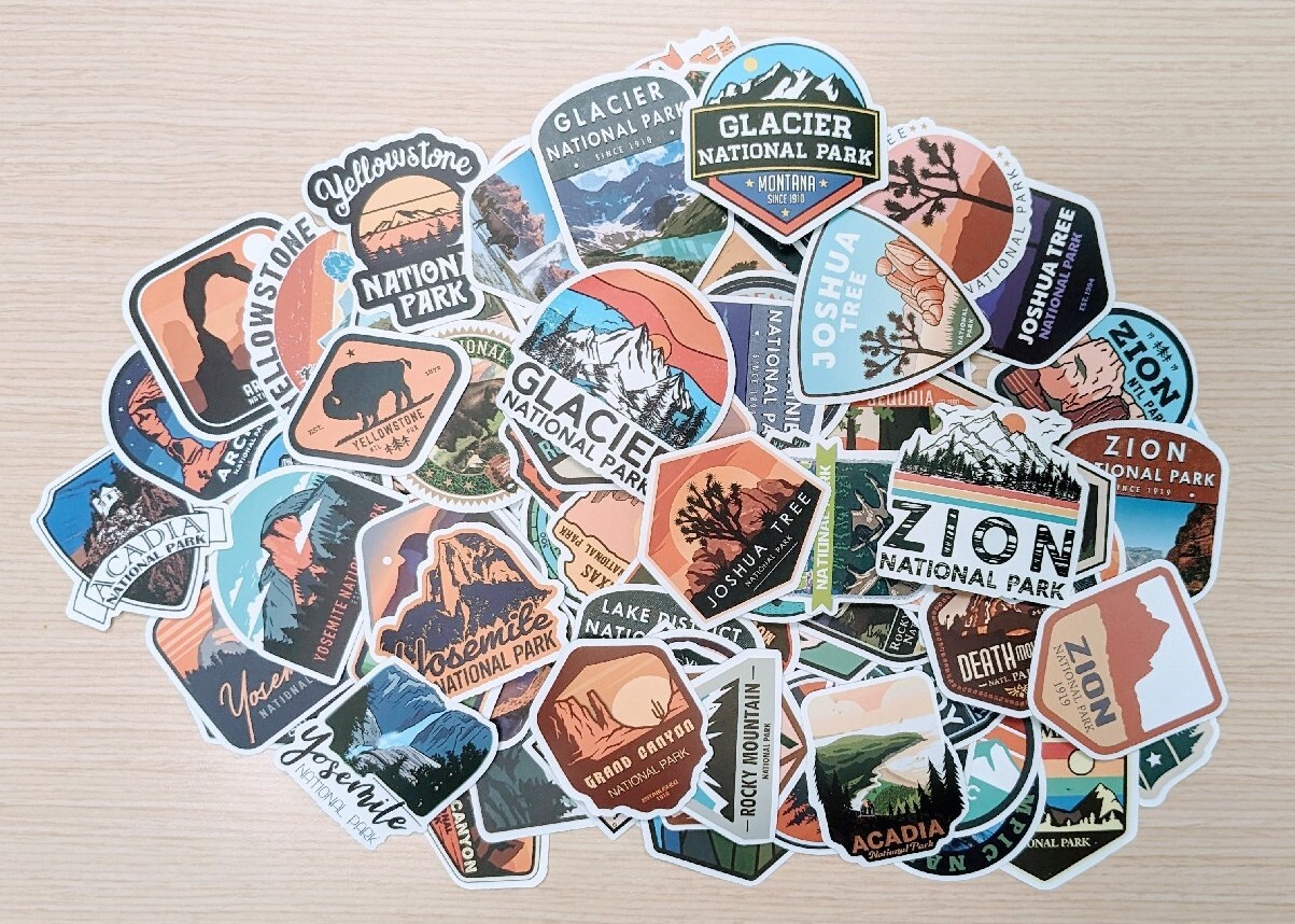 BOGO50%OFF 100 National Parks Set Of Sticker Decal 3″