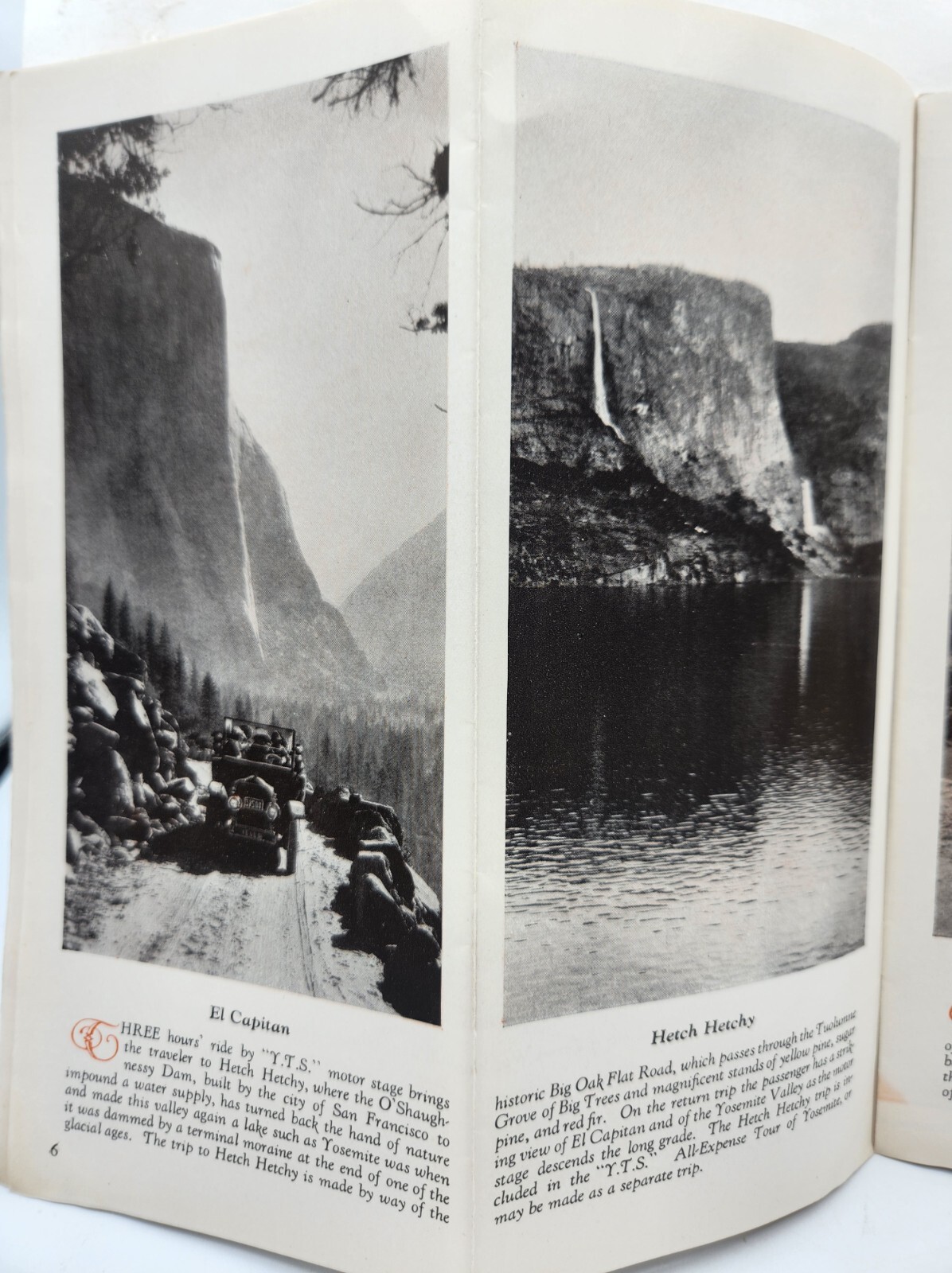 Yosemite and the Mariposa Big Trees Travel Brochure Transportion c.1920s