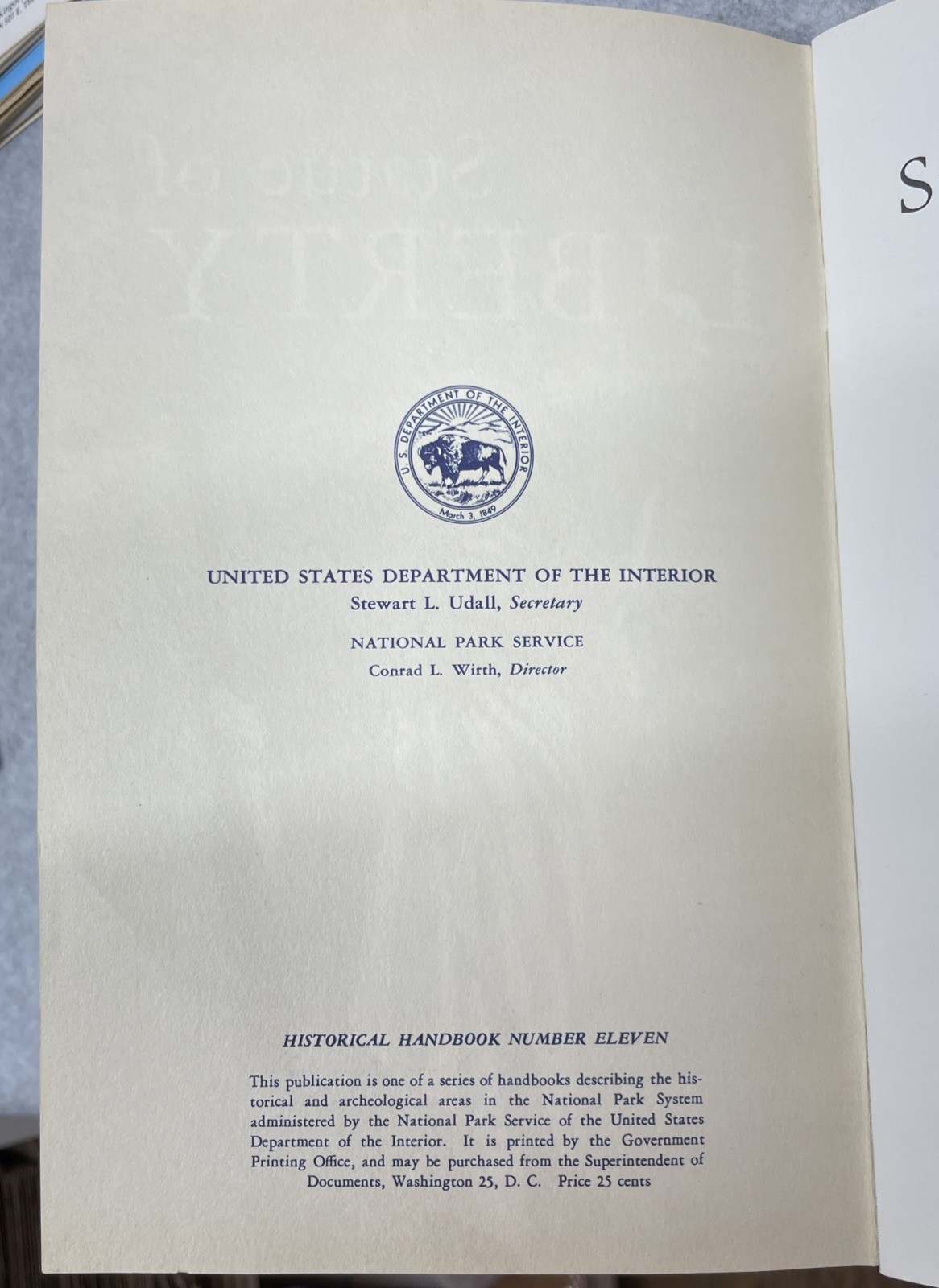 1961 Statue Of Liberty National Monument Historical Handbook No 11 Ntl Park Svc