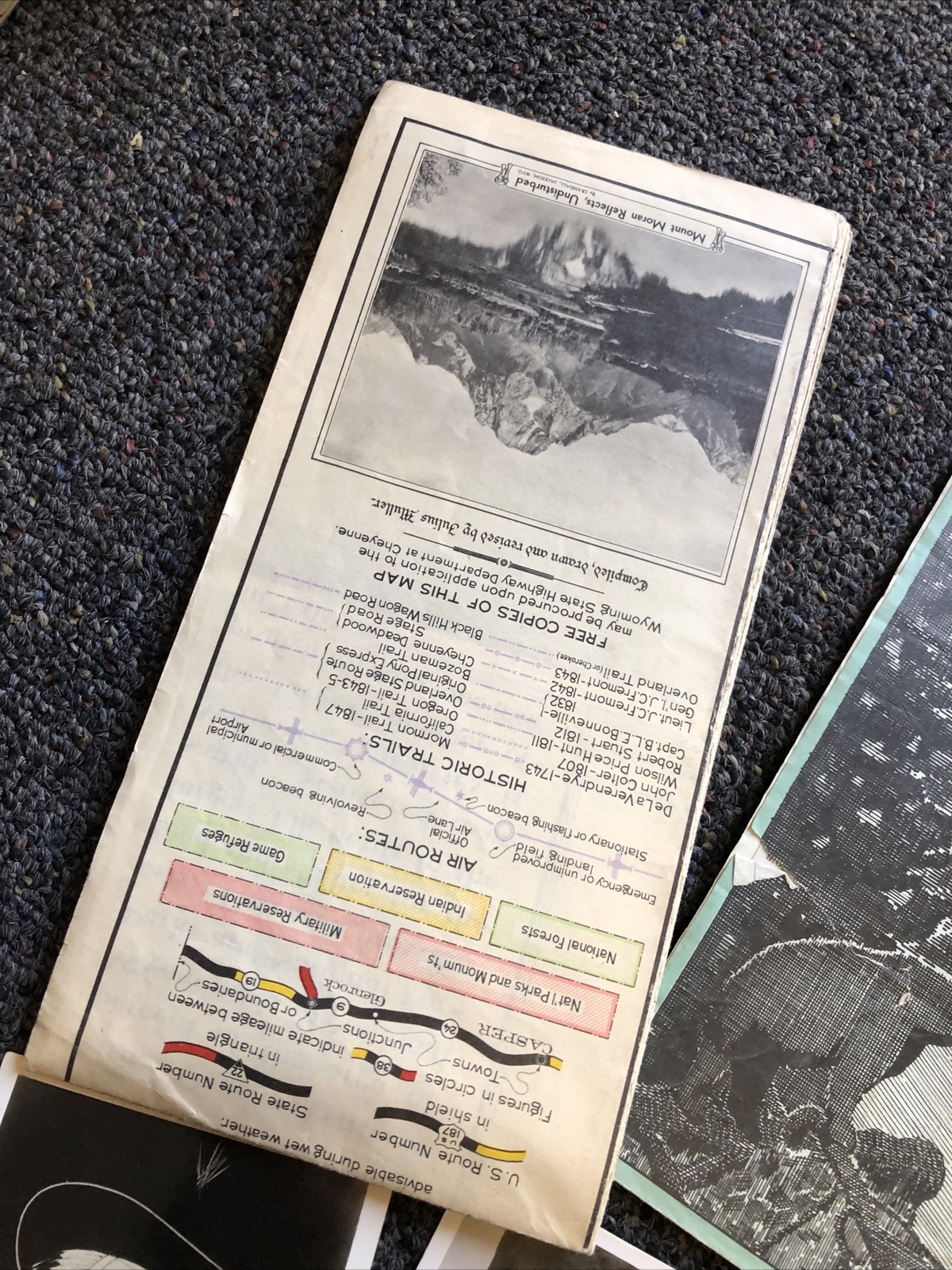 Vintage 1930’s National Parks Yellowstone Grand Teton Wind Cave Ephemera Lot 36
