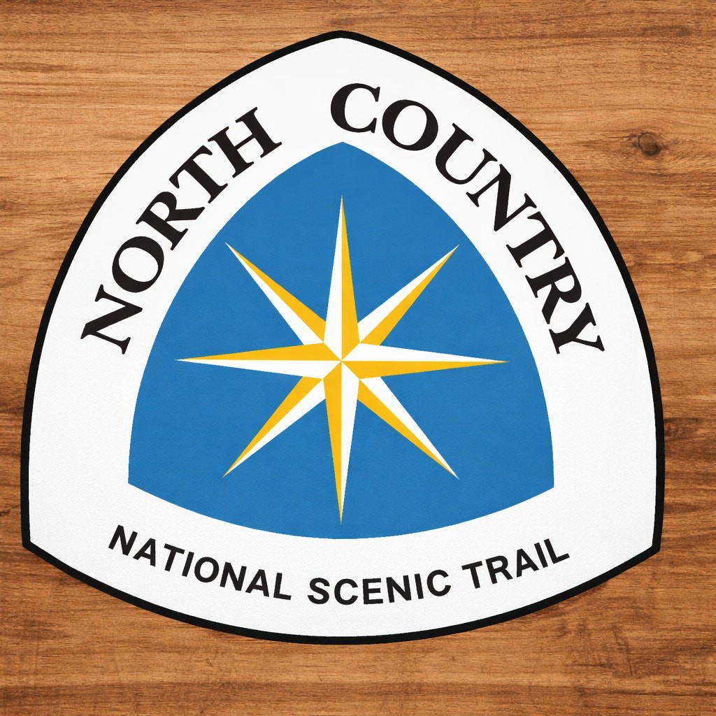 North Country National Scenic Trail Sign Route Marker New York Michigan Vermont