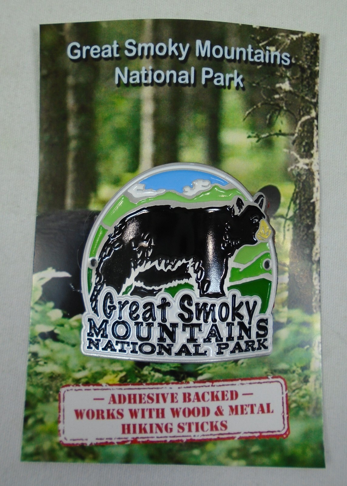 Great Smoky Mountains National Park Black Bear Hiking Stick Medallions