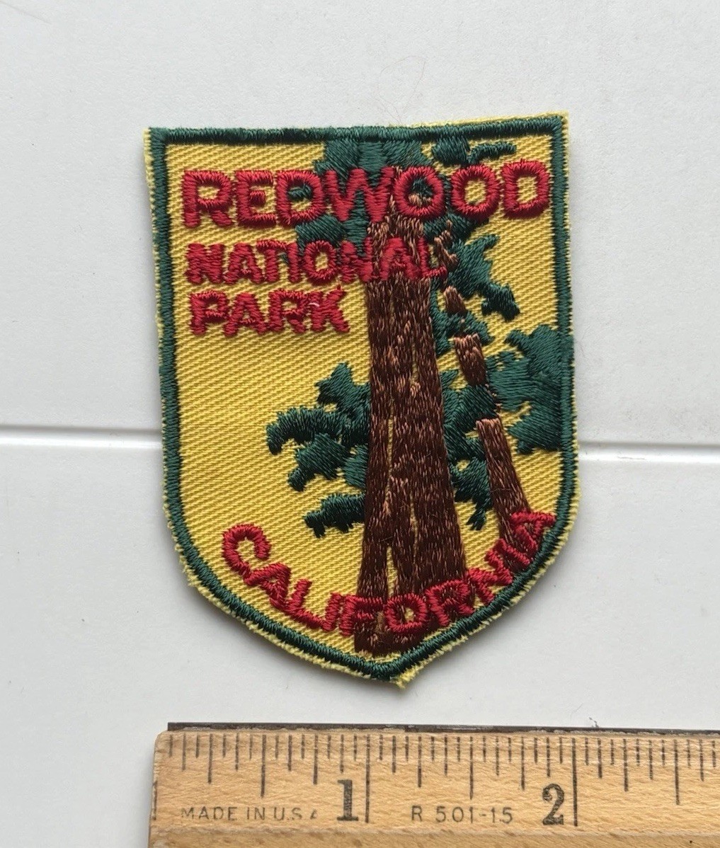 Vintage California Redwoods Redwood National State Park Voyager Sew-on Patch