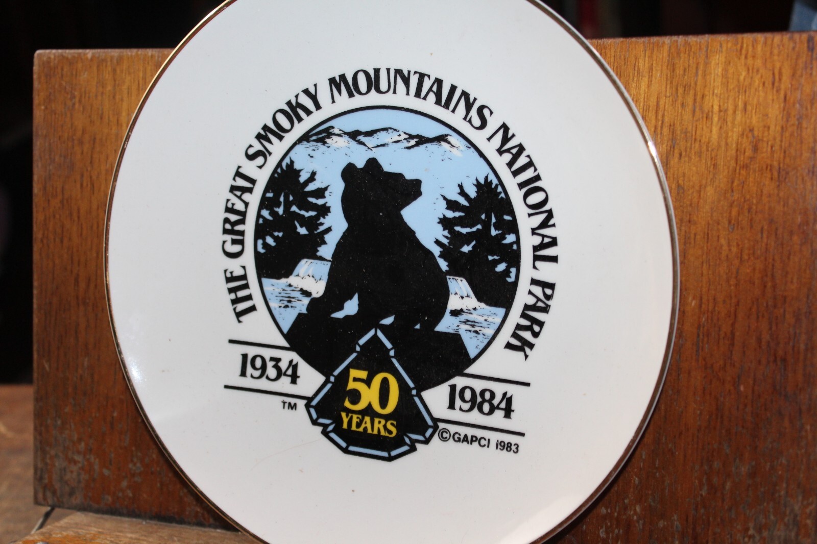 50 Years 1934-1984 Great Smoky Mountains National Park Souvenir Numbered Plate