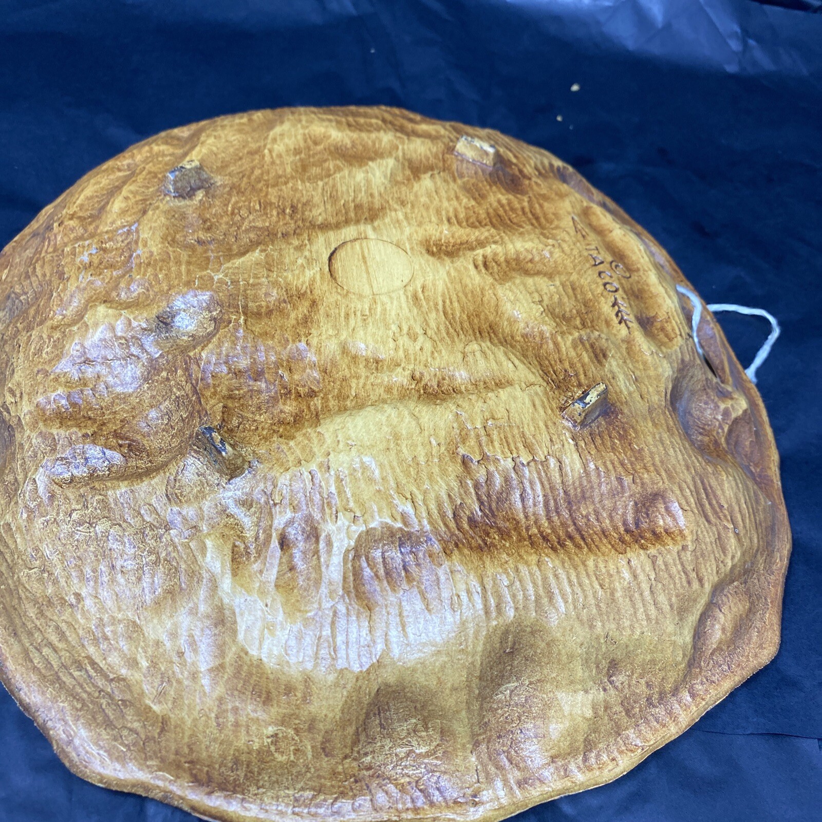 Vintage Taco Yellowstone Park Souvenir Plate Bowl 3D Retro Cabin Decor