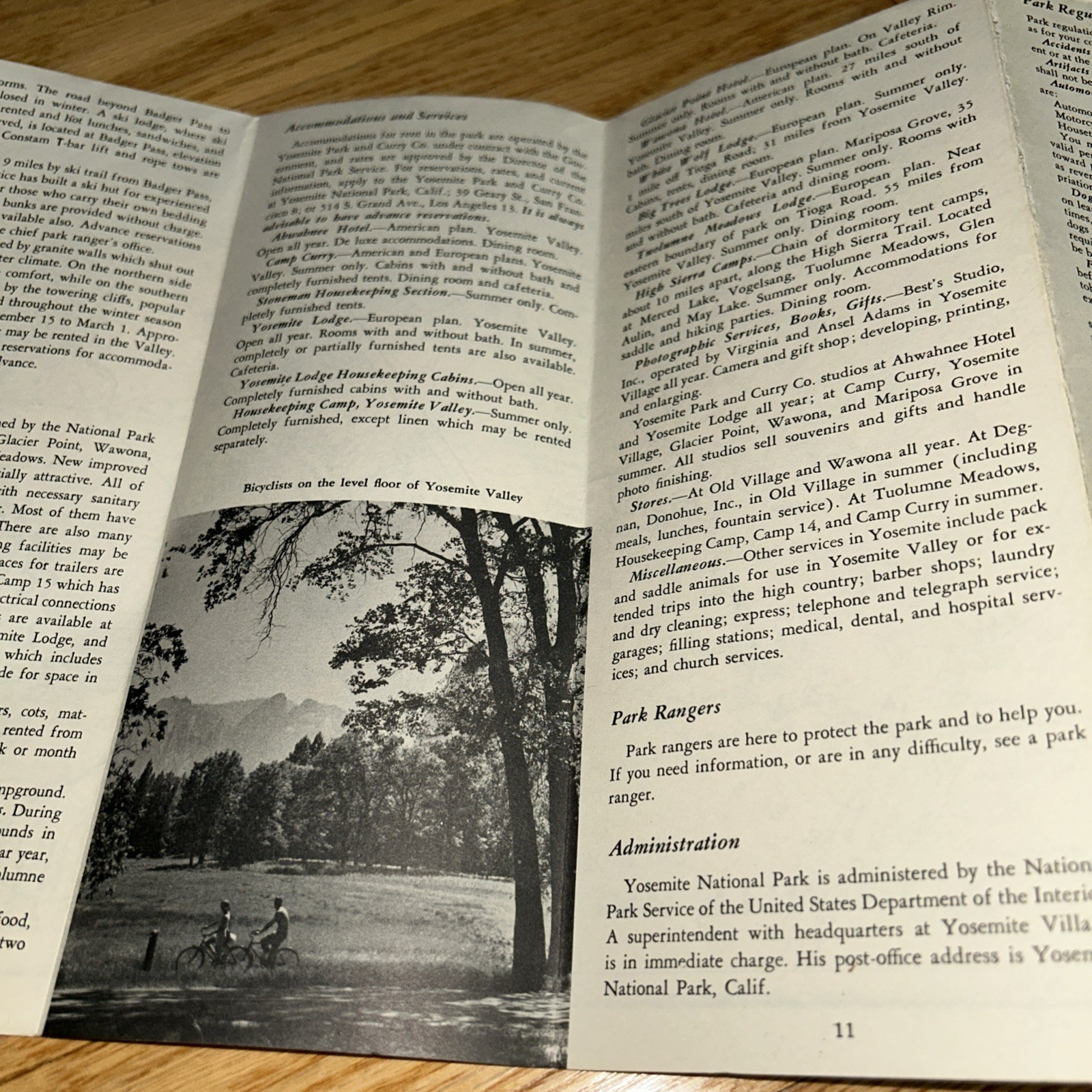 3 – YOSEMITE NATIONAL PARK National Park Service GUIDE Brochures 1951 1955 1963