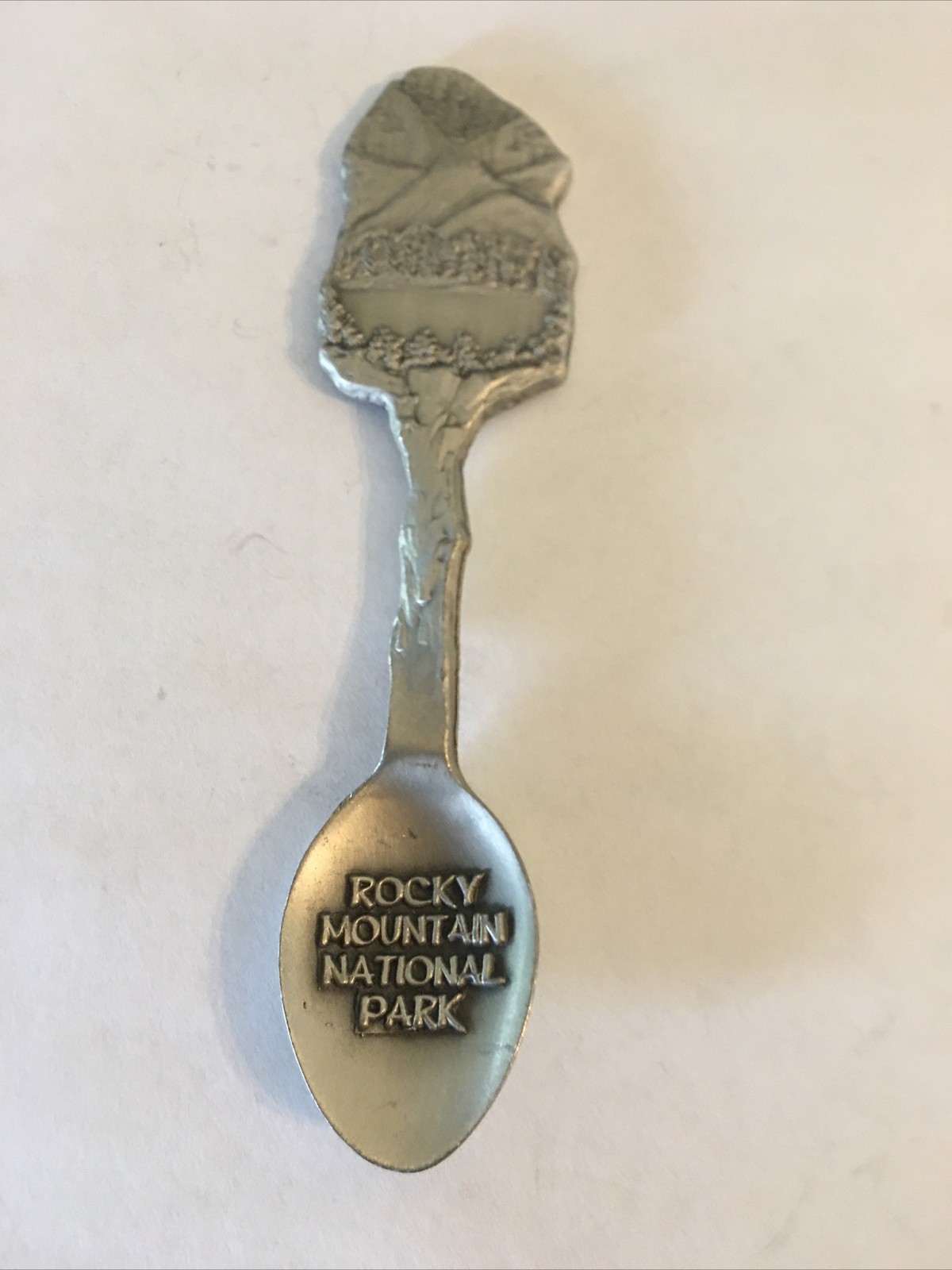 Rocky Mountain National Park Pewter Vintage Souvenir Spoon Collectible