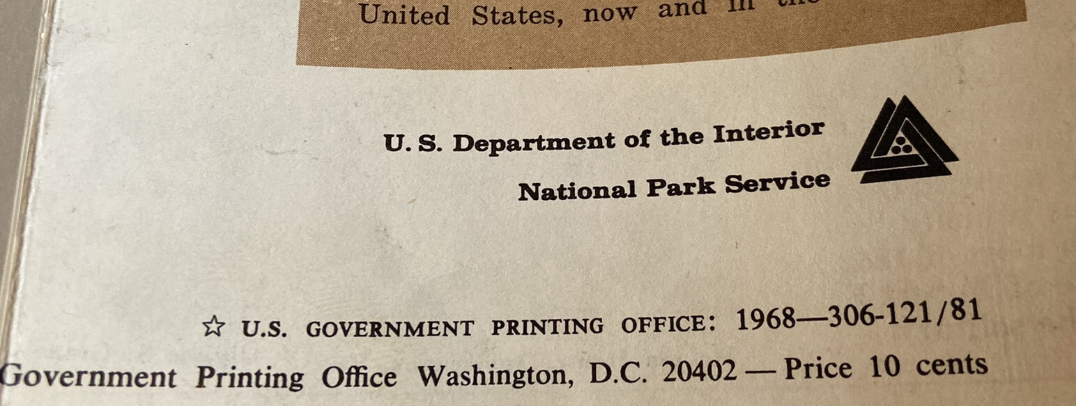 Vintage 1968 Lincoln Boyhood National Memorial Musuem Brochure
