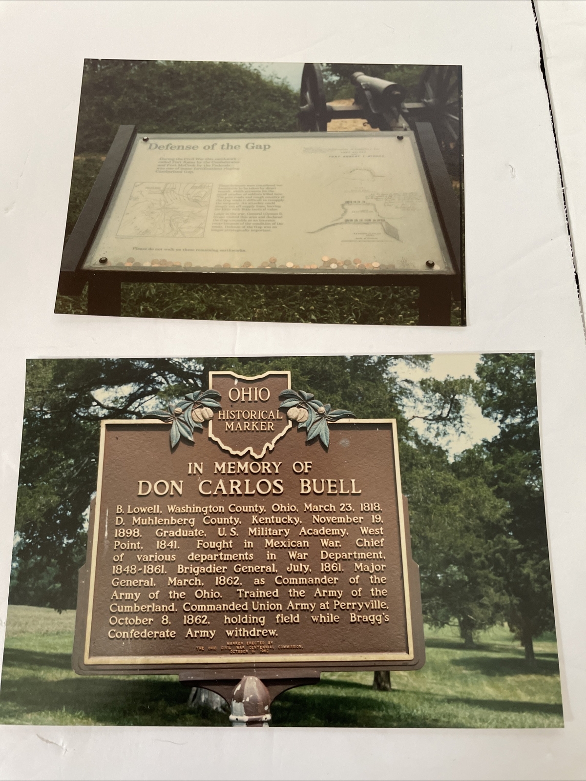 Vintage Personal Photographs From 1985 & 1990 Perryville Cumberland Gap War 80’s