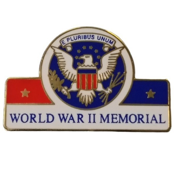 World War II Memorial Washington D.C. Travel Souvenir Pin