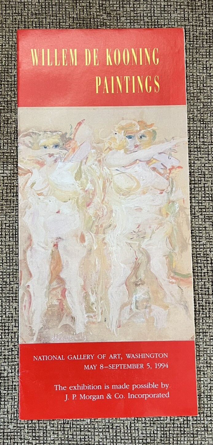WILLEM DE KOONING PAINTINGS EXHIBIT GUIDE – NATIONAL GALLERY OF ART 1994