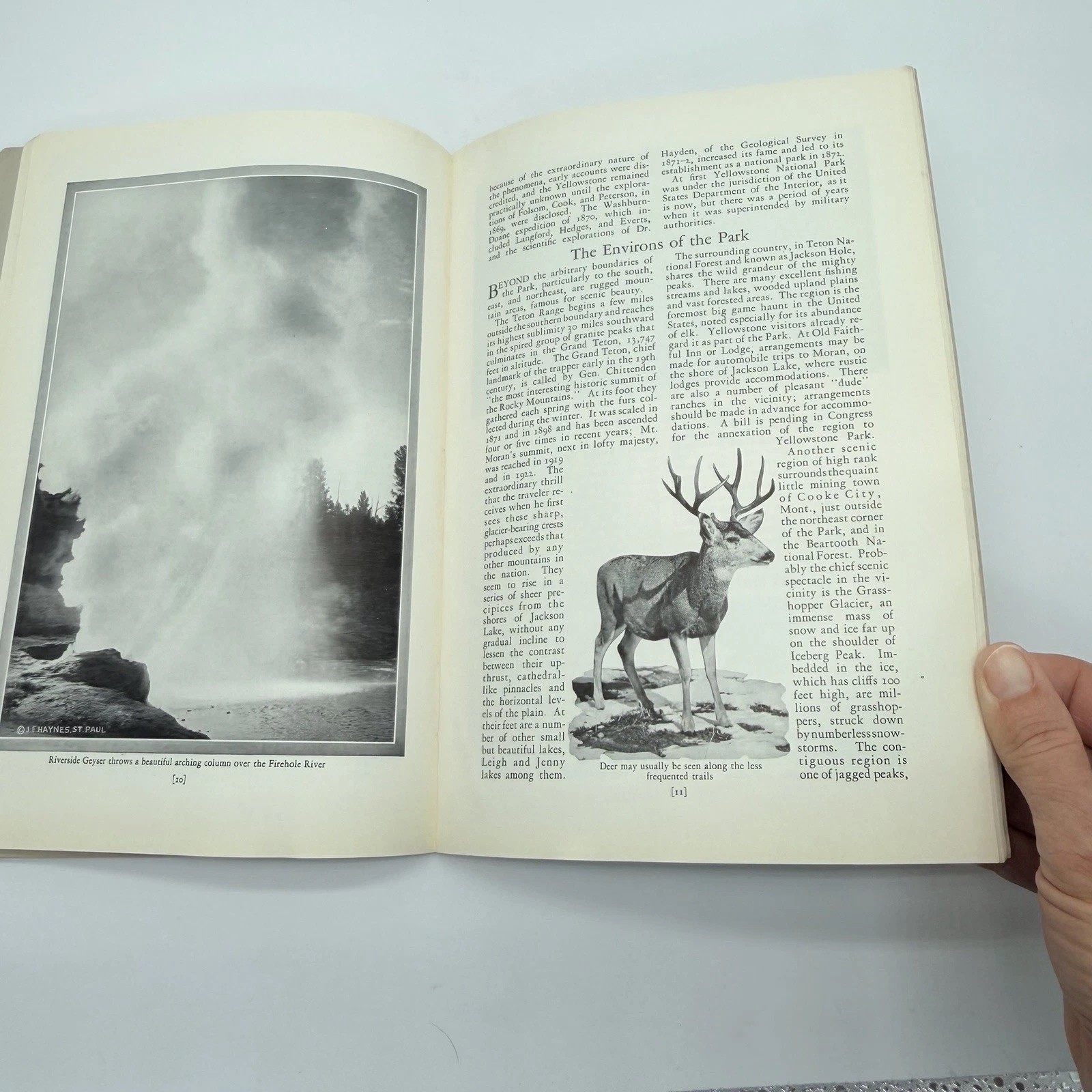 1927 Booklet Yellowstone National Park Union Pacific Railroad The Overland Route