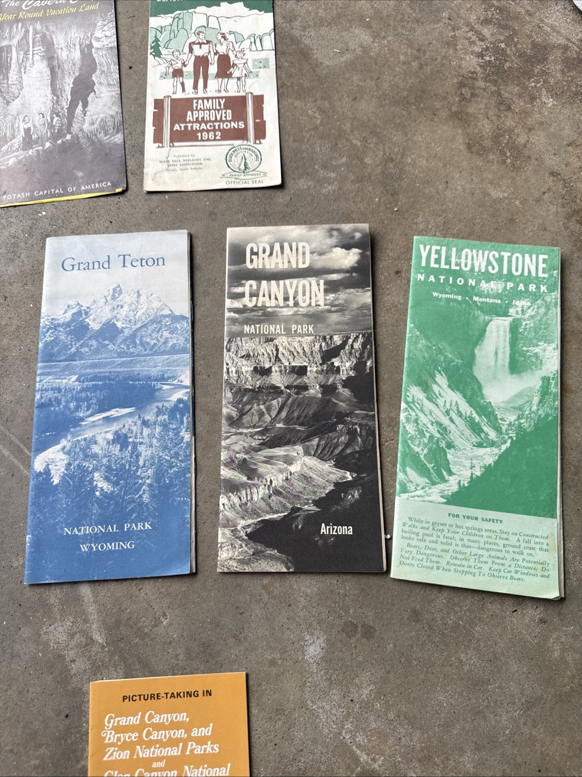 50s-60s National Park Brochures And Maps Lot