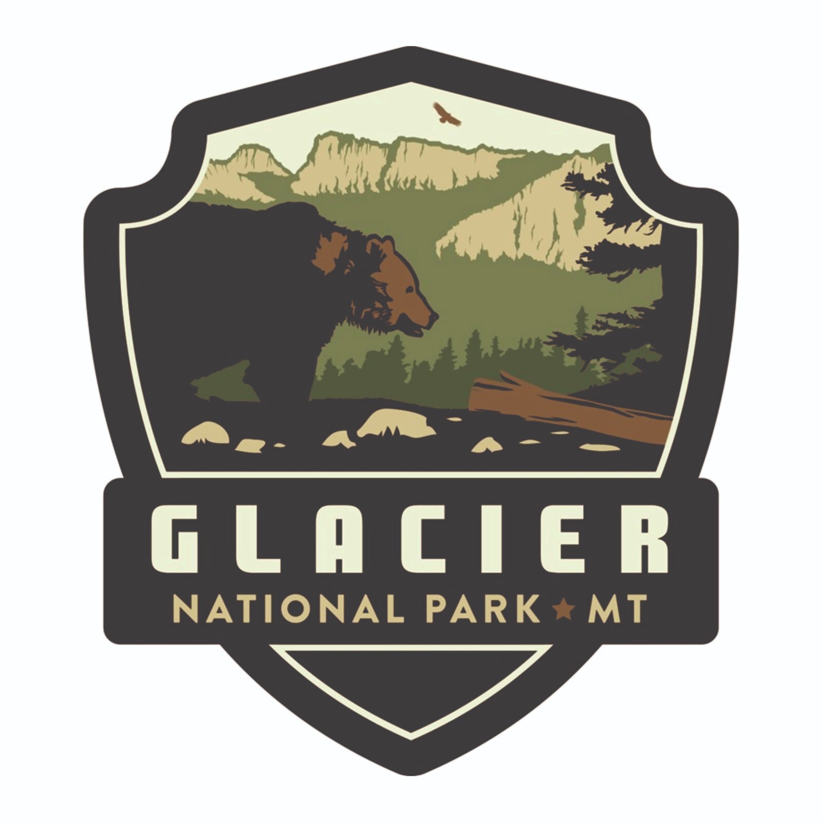 Glacier National Park Sticker Montana National Park Decal