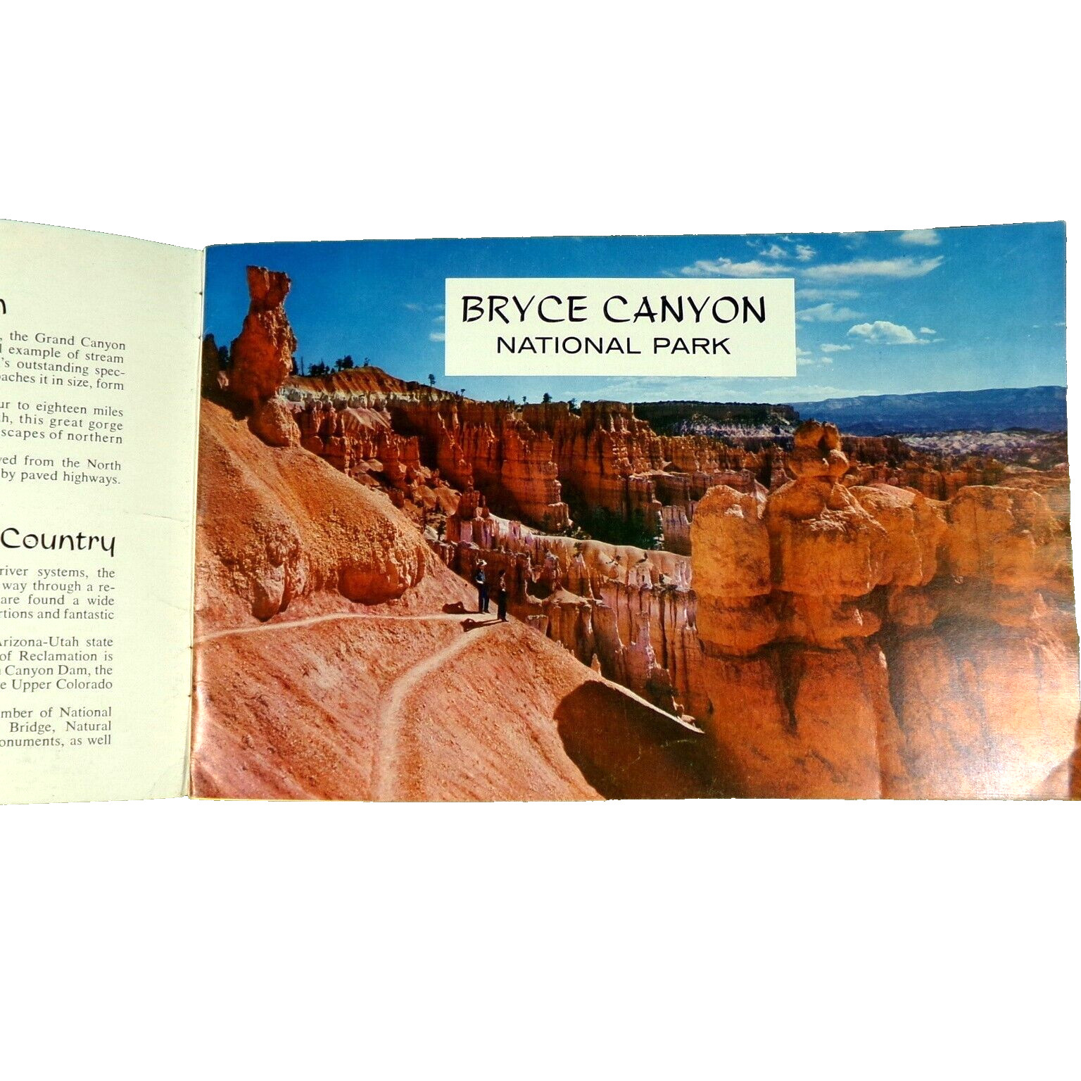Vtg Bryce Canyon Zion Grand Canyon Souvenir Booklet with Colorado River Country