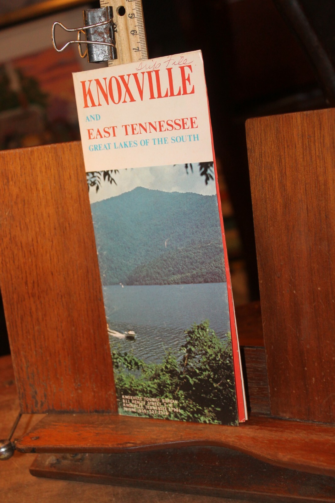 Vintage Travel Brochure Map Knoxville East Tennessee Great