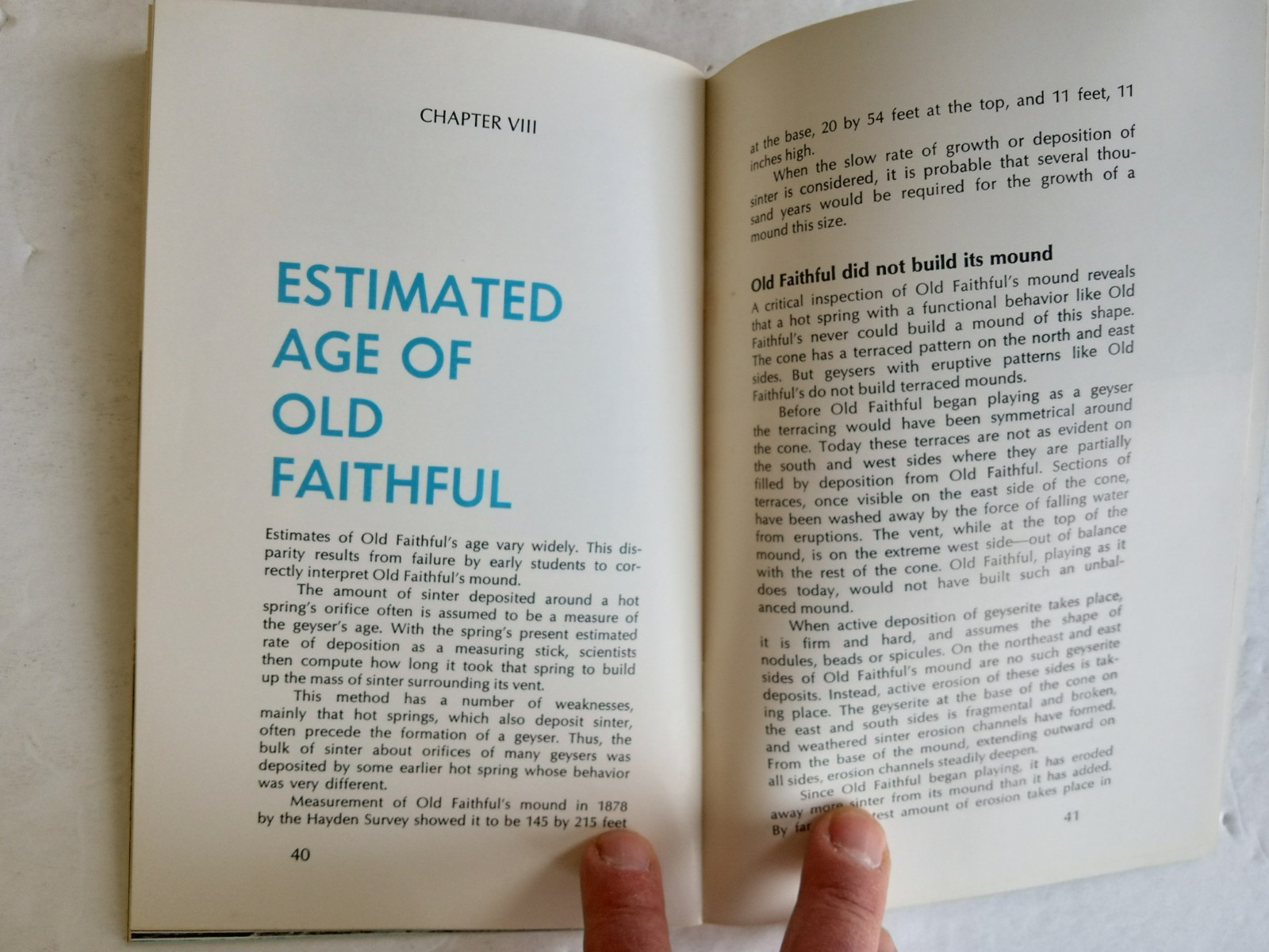 The STORY OF OLD FAITHFUL by George D. Marler 1969 Illustrated Booklet 50 pages