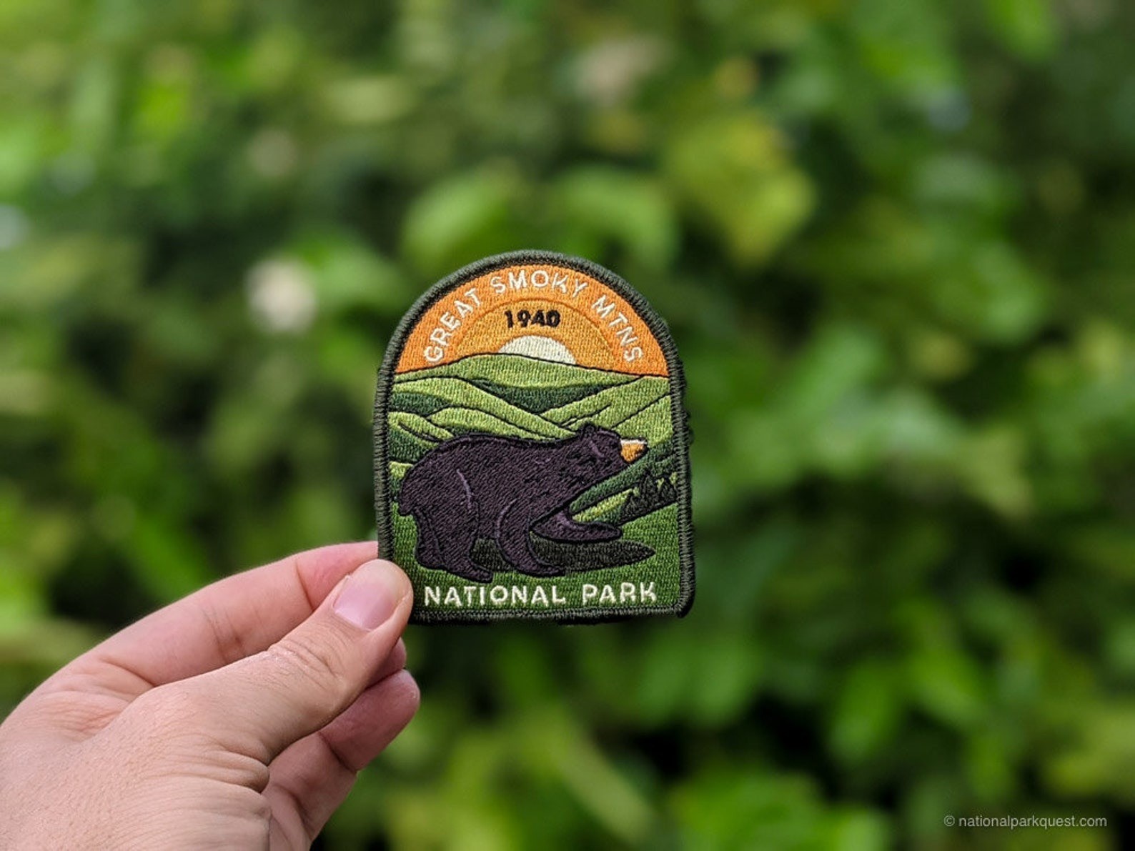 Great Smoky Mountains National Park Patch Iron-On Applique Souvenir Gift