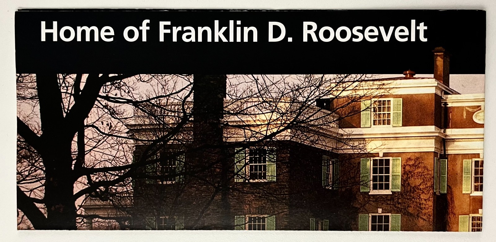 2004 Franklin Roosevelt Home National Historic Site Vintage Park Travel Brochure