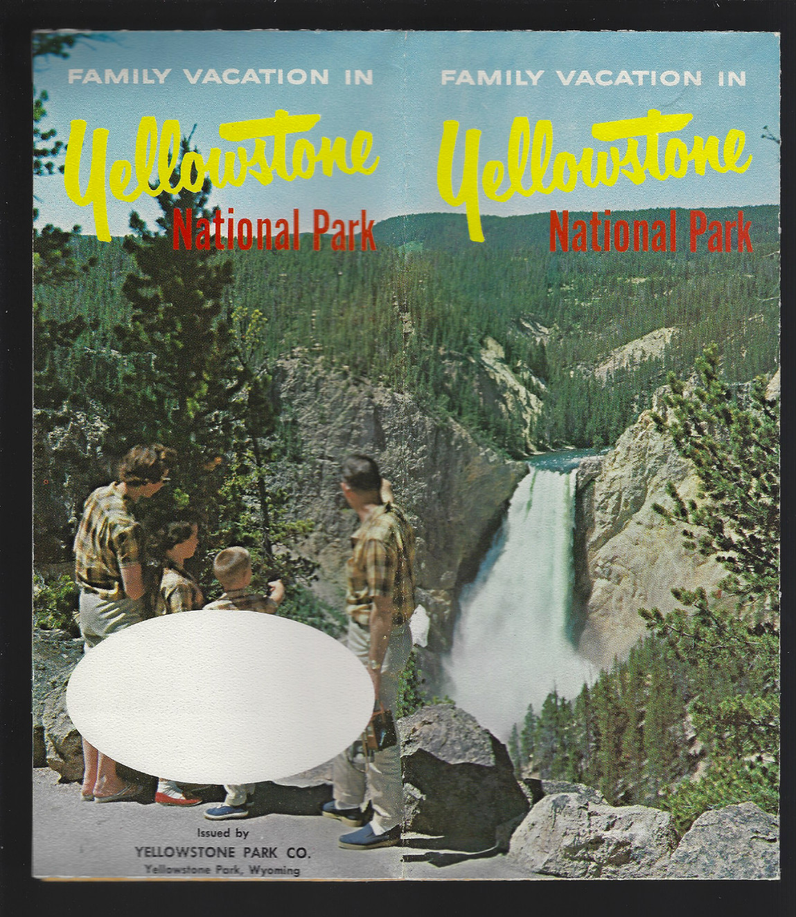 1962 63 Family Vacation In Yellowstone National Park Brochure