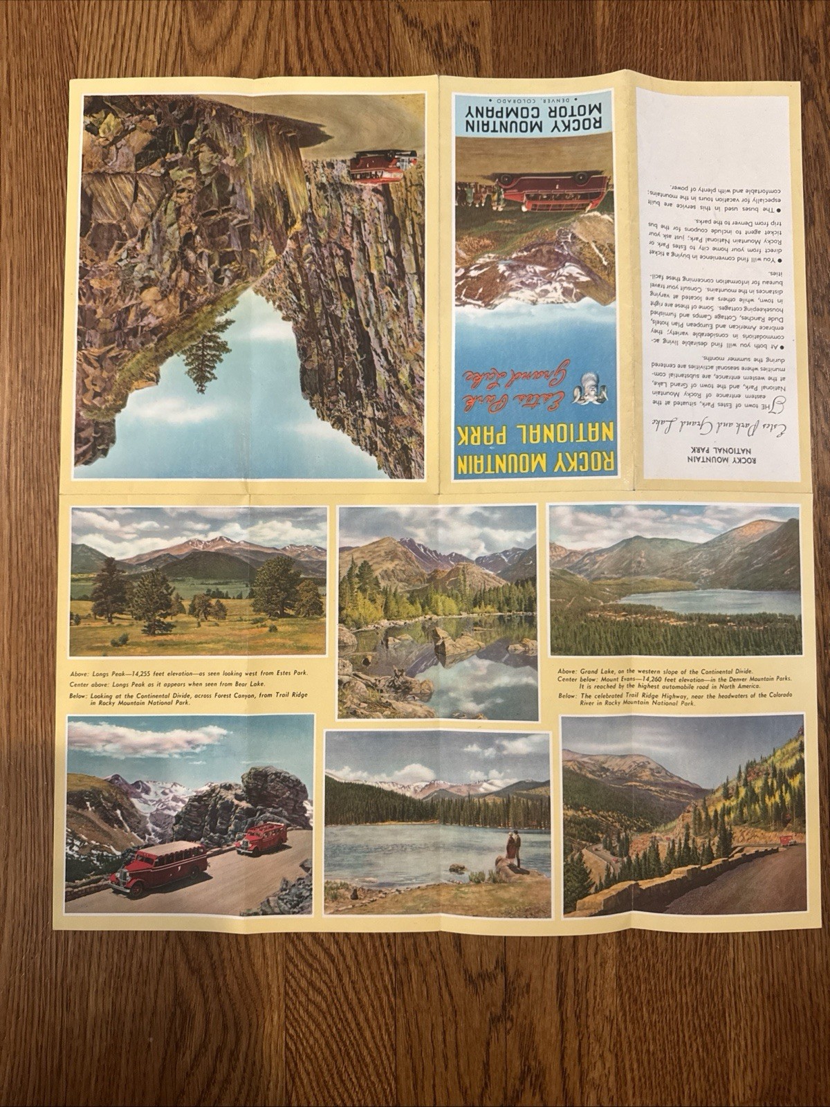 1930s Rocky Mountain National Park Motor Company Travel Brochure – Vintage