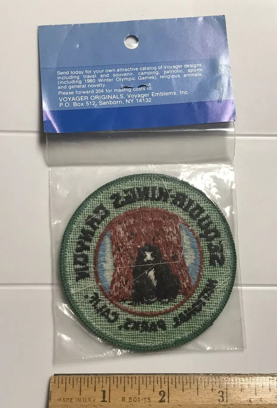 NIP Sequoia-Kings Canyon National Parks California Black Bear Embroidered Patch