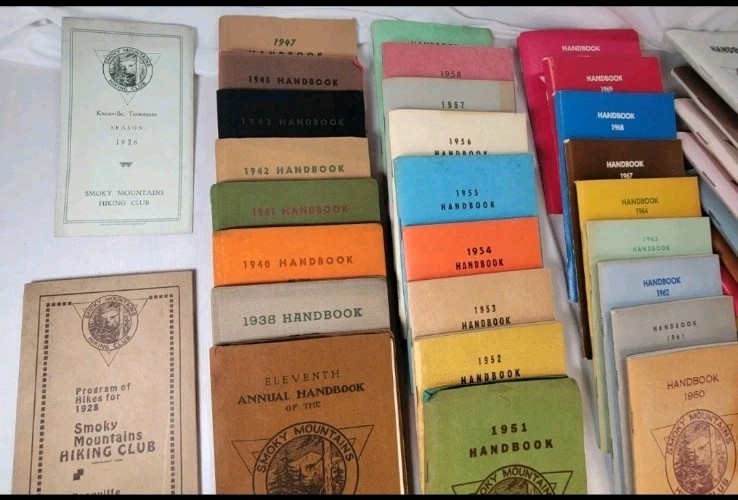 RARE Smoky Mountains Hiking Club Handbook Archive 1926-2017 (48 Vol) GSMNP AT