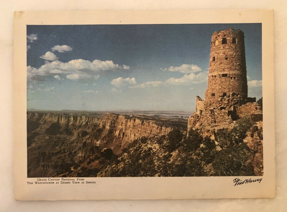 1950s BRIGHT ANGEL LODGE Grand Canyon National Park FRED HARVEY MENU Vintage