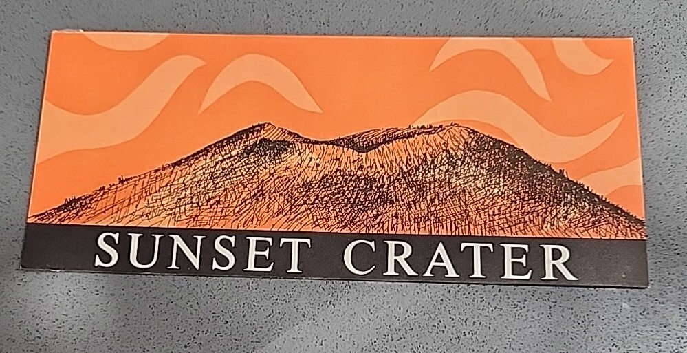 1974 Arizona AZ Sunset Crater Wupatki National Park Service Vintage Brochure