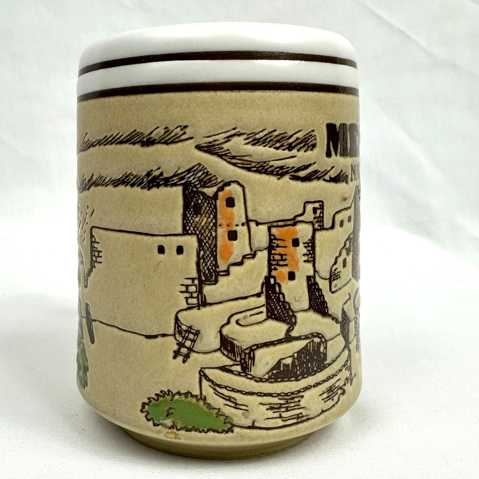 Vintage Mesa Verde National Park Souvenir Mug Southwest Cliff Dwellings Cup