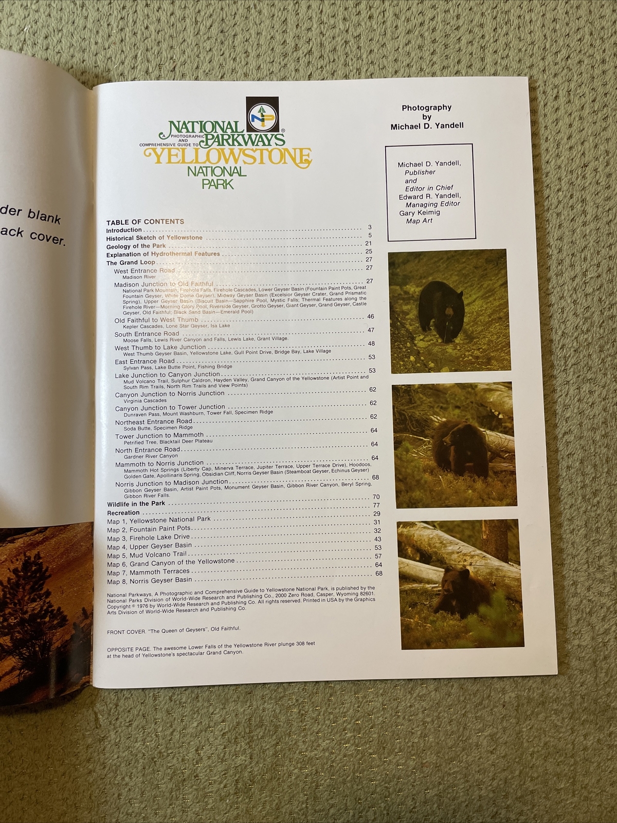 National Parkways Photographic Guides Lot (2) – 1976 – Yellowstone, Grand Teton