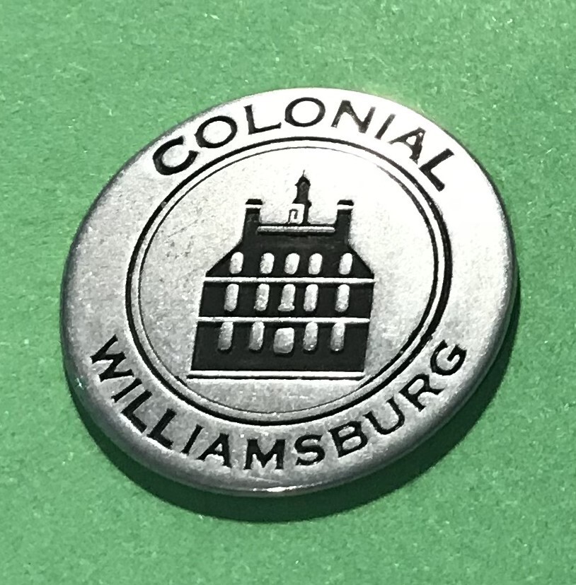 Colonial Williamsburg Palace & Betsy Ross Flag Collectible Token