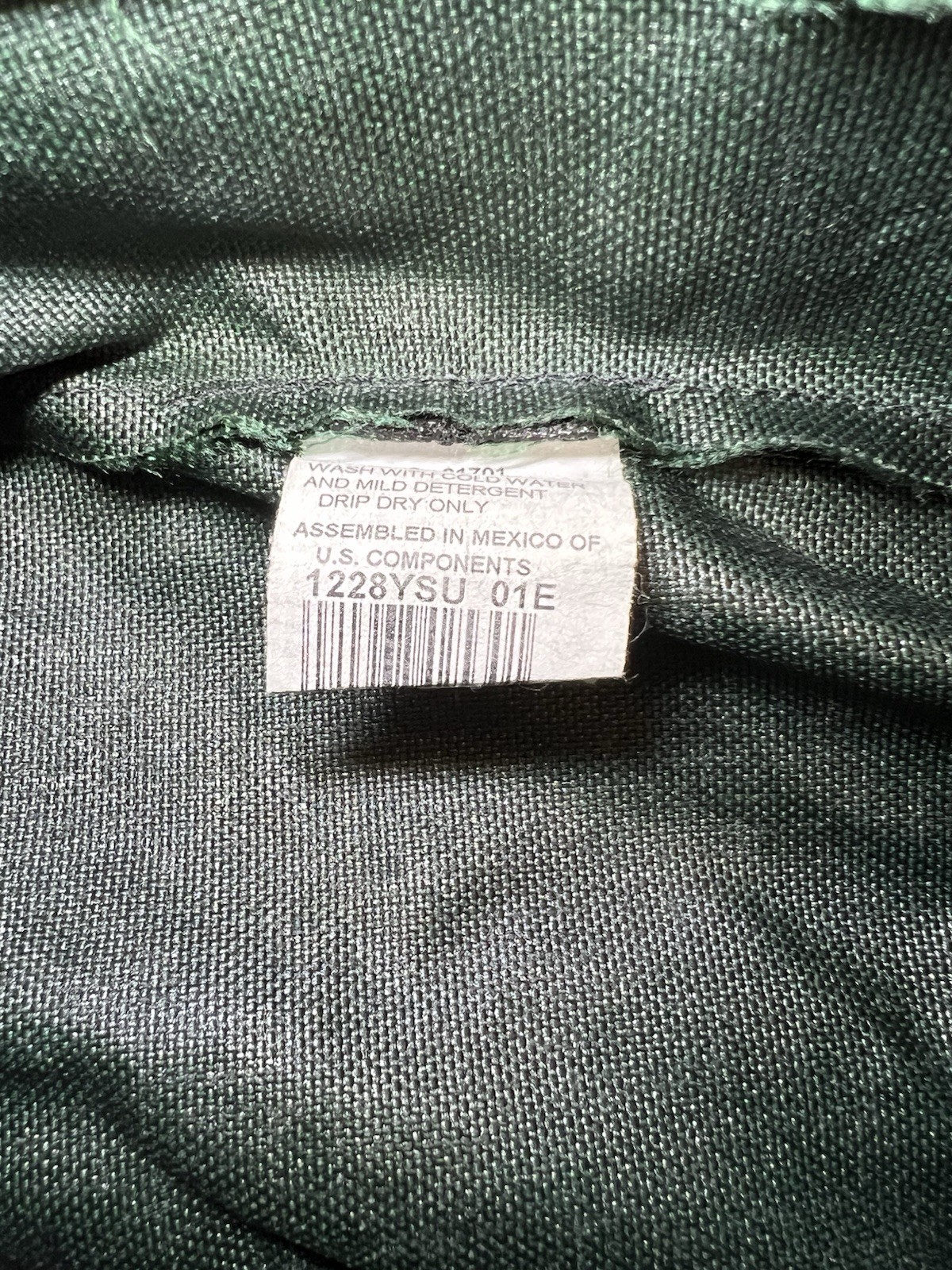 Vintage Yellowstone National Park Green Fannypack Cordura Plus Fabric Adjustable