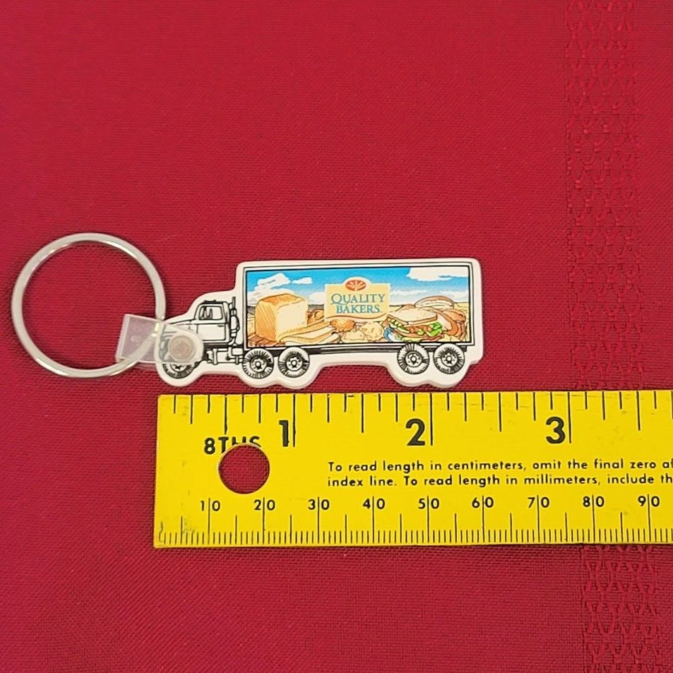 Vintage Quality Bakers Semi Truck Key Fob Farming Trucking USA