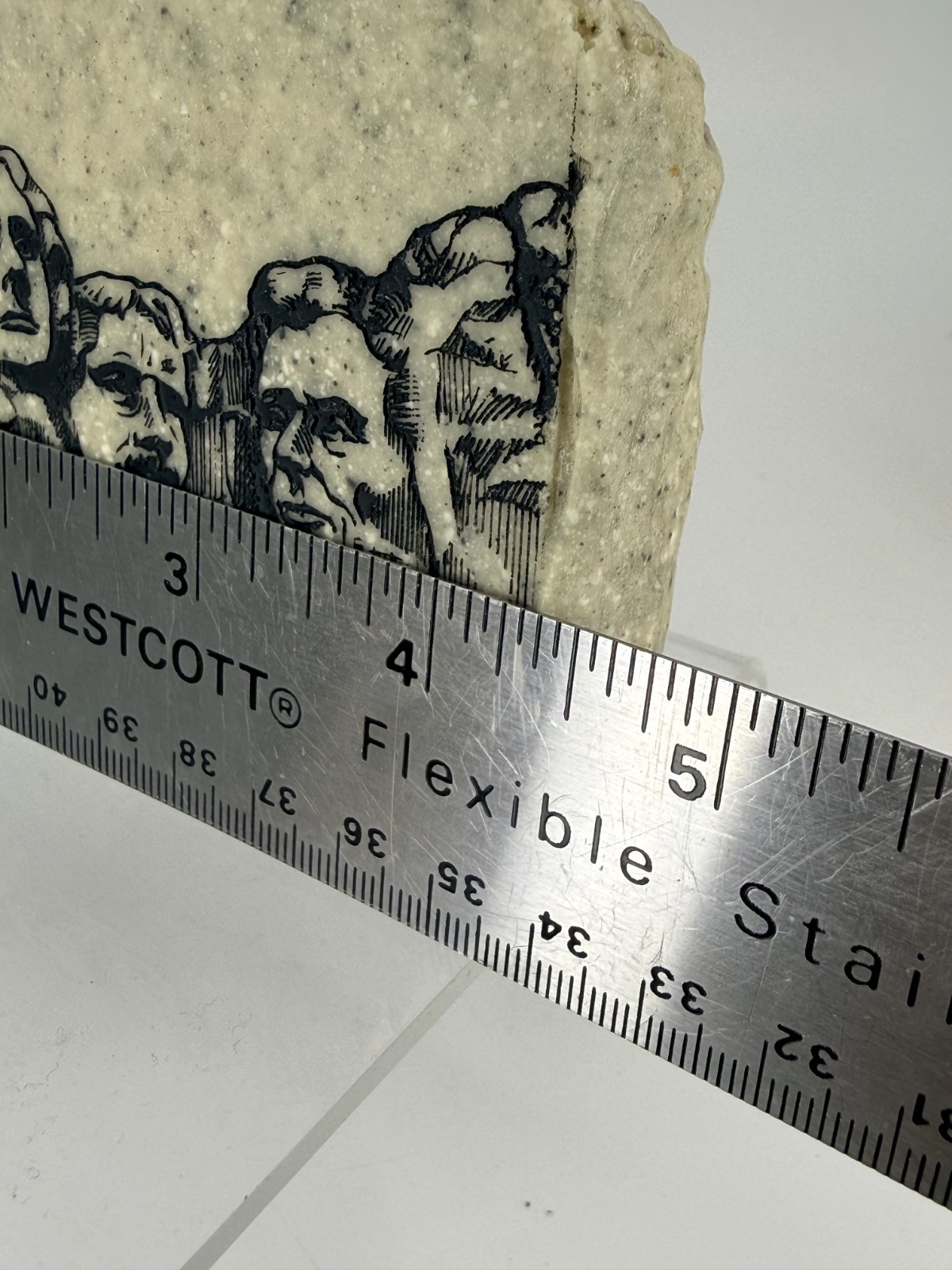 Mt. Rushmore National Memorial Park Granite Stone South Dakota Paperweight EUC