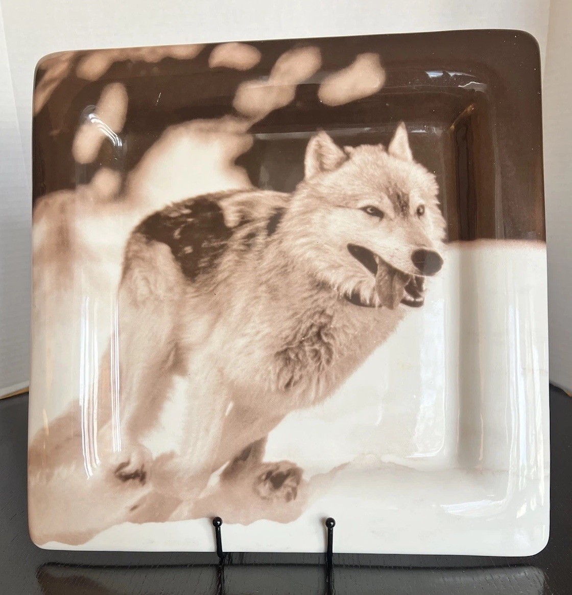 Yellowstone Wolf Plate Rose Creek Alpha Male #10 Barry O’Neill 13.5” w/ Box
