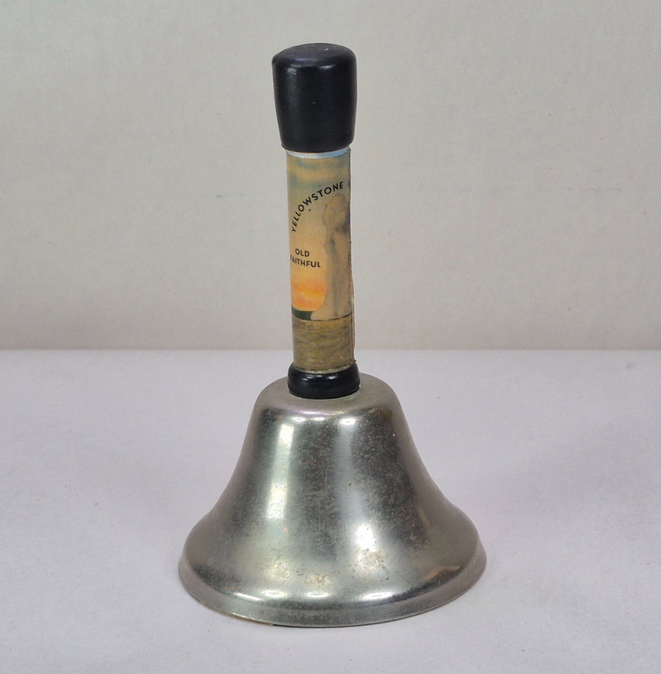 Vintage 1950s Yellowstone National Park Metal Bell Souvenir 4-3/8″ Tall