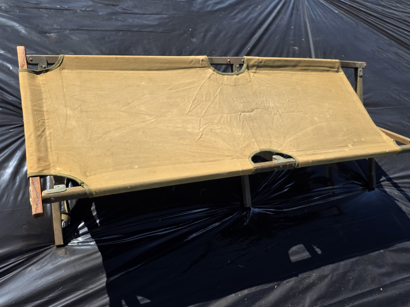 Vintage 1940s Era USFS US Forestry Service Foldable Sleeping Cot