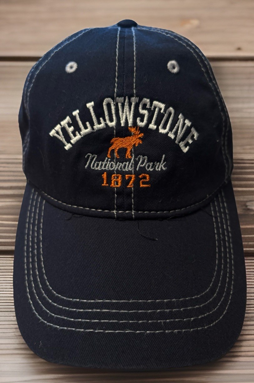 Yellowstone National Park Men’s Unisex Size Blue Baseball Hat