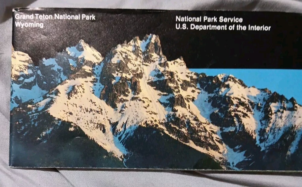 National Park Service Grand Teton Official Map And Guide 1997. A81