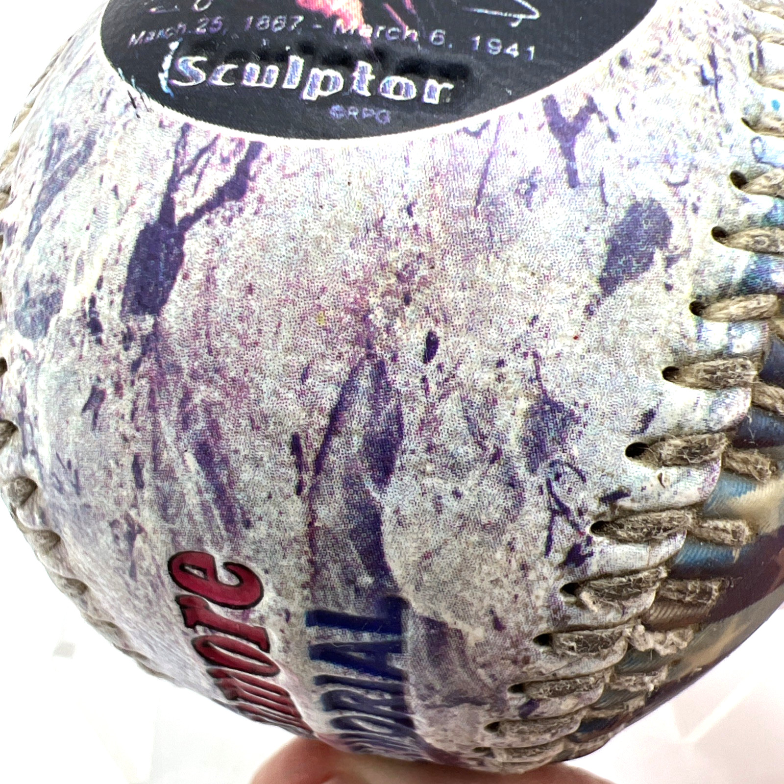 Mount Rushmore National Memorial Souvenir Baseball Gutzon Borglum South Dakota