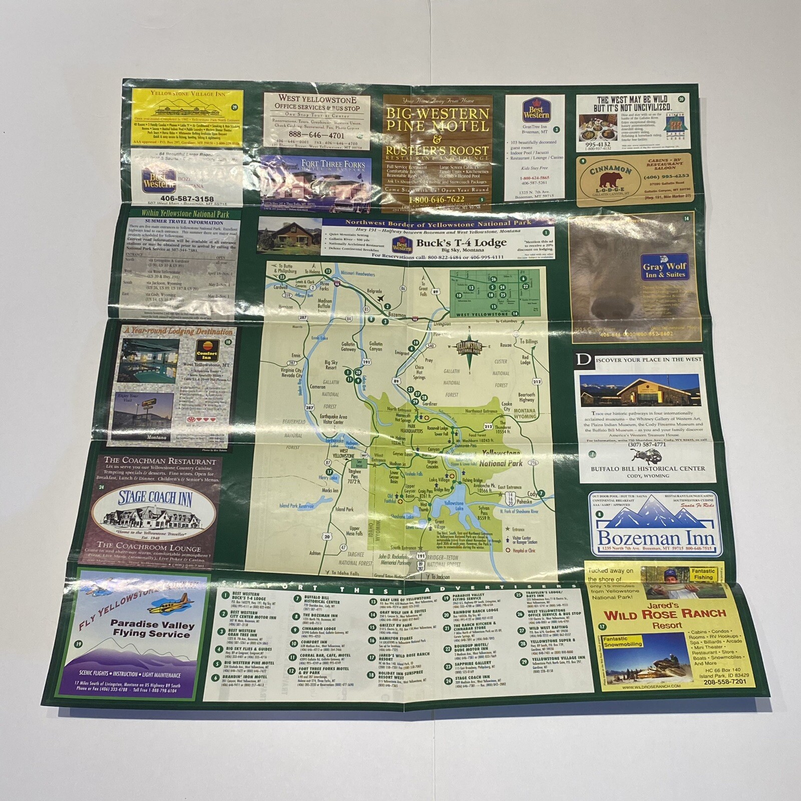 Yosemite National Park Official Map And Guide 1997 + Travelers Guide