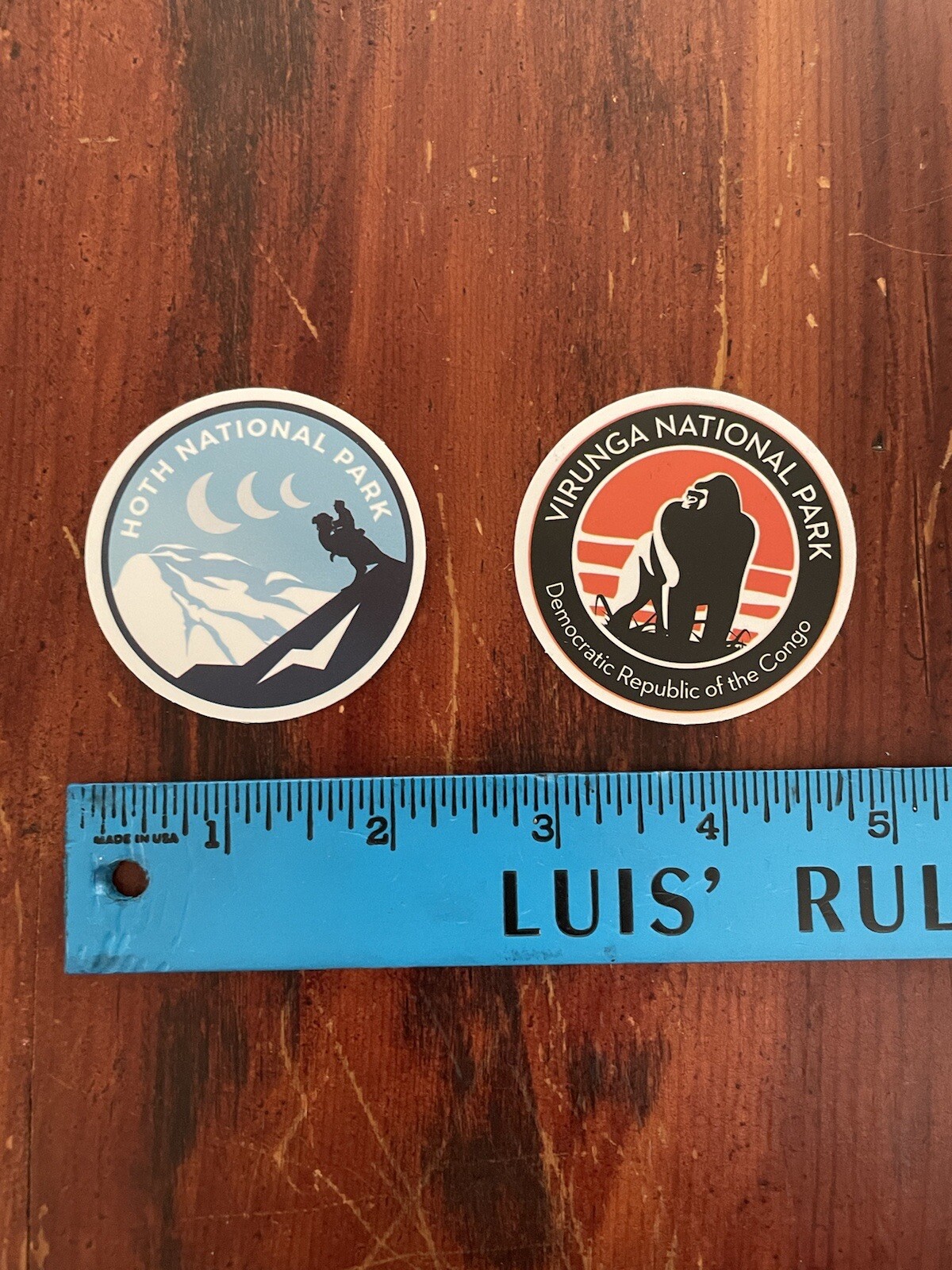 2 Set Virunga & Hoth National Park Outdoor Wilderness Sticker Decal