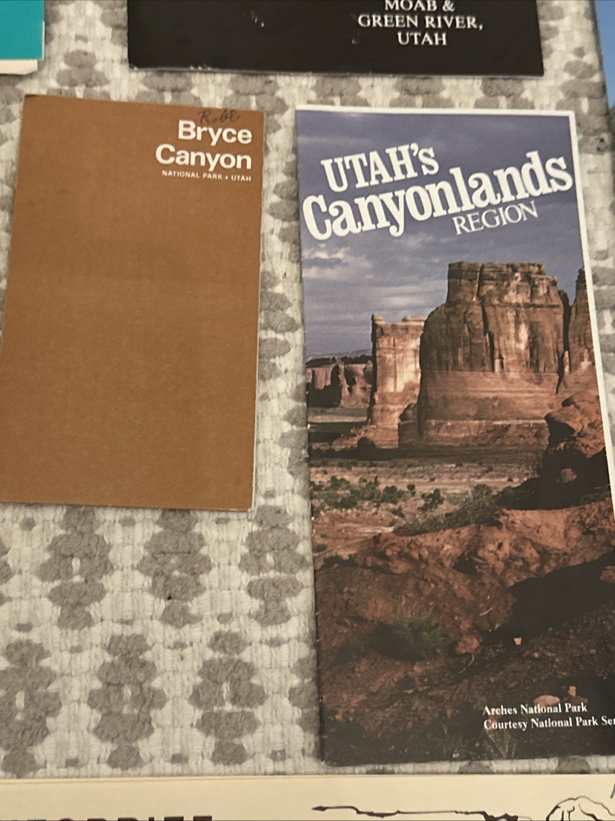 1990s Vintage UTAH Zion Bryce Canyon Maps Vacation Guide Brochures Ephemera