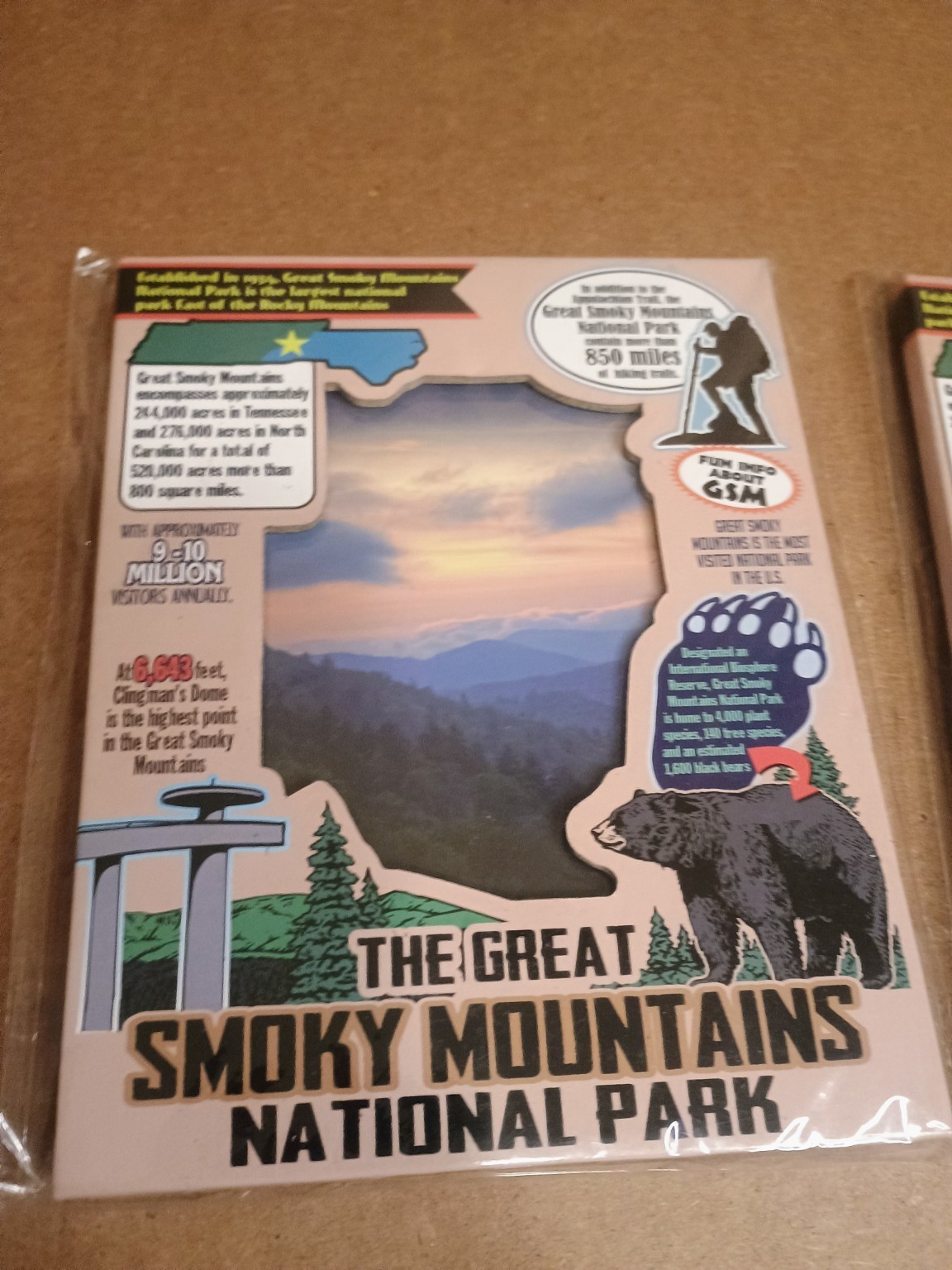 Great Smoky Mountains National Park Picture Frame Lot 2 New Sealed