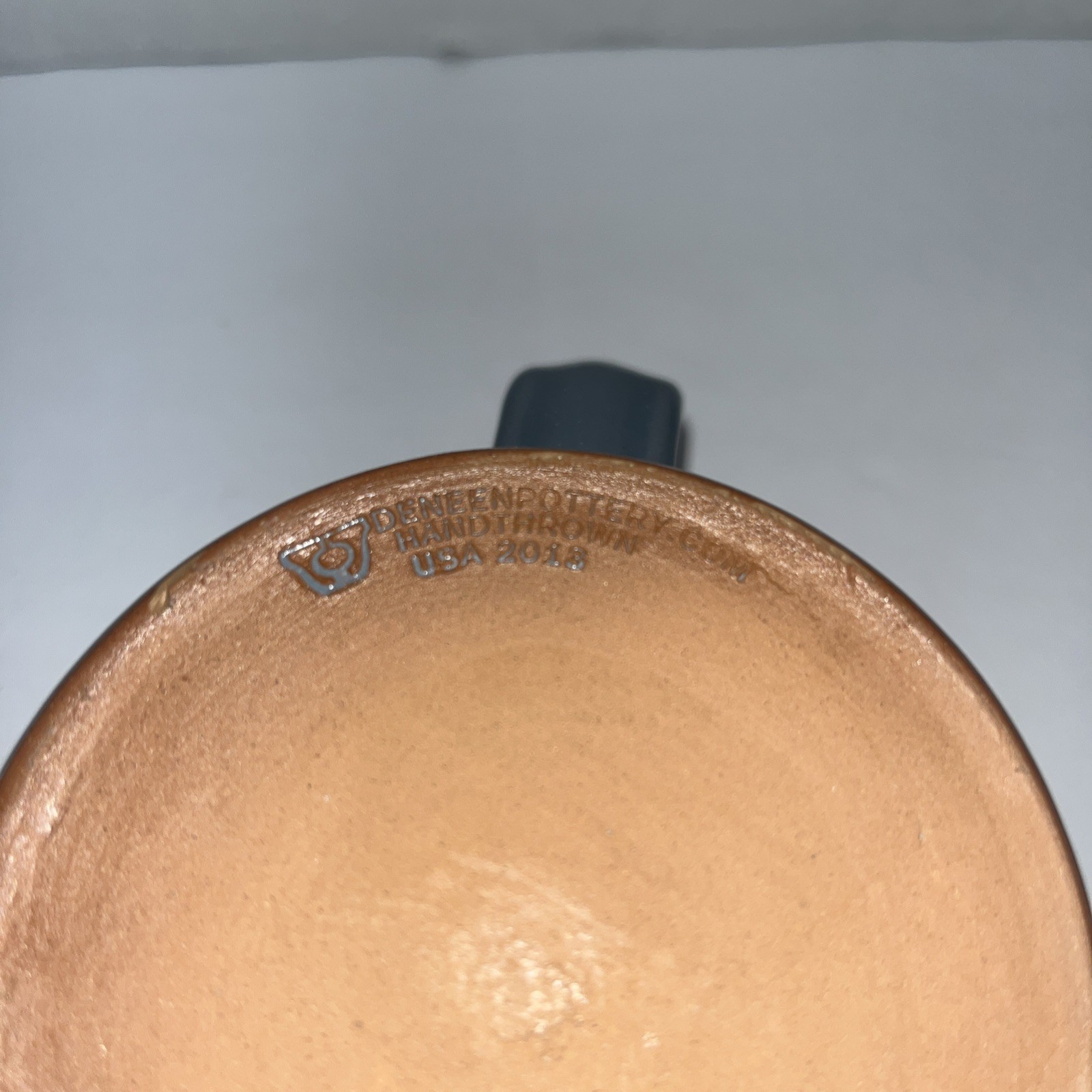 Deneen Pottery Stoneware Mug – Airplane FA 18 SUPER HORNET blue