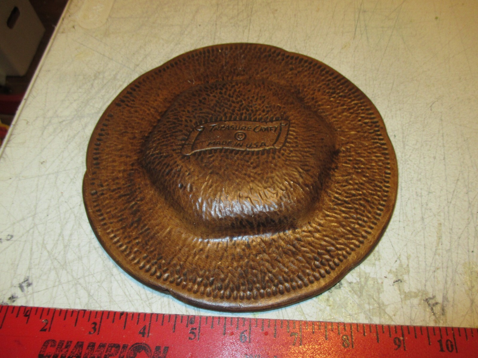Vintage YELLOWSTONE National Park Treasure Craft Ceramic Trinket Dish Souvenir