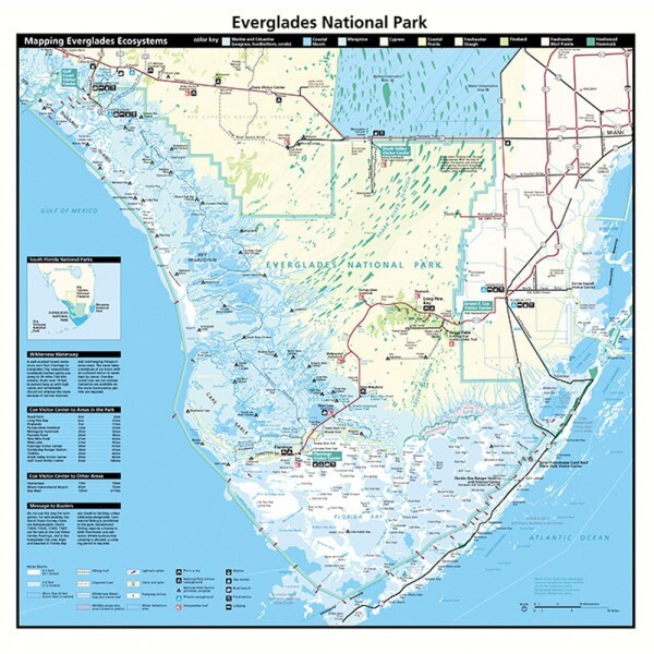 Florida National Park Bandanna 2-Pack Bundle Everglades Map Nature Facts Info