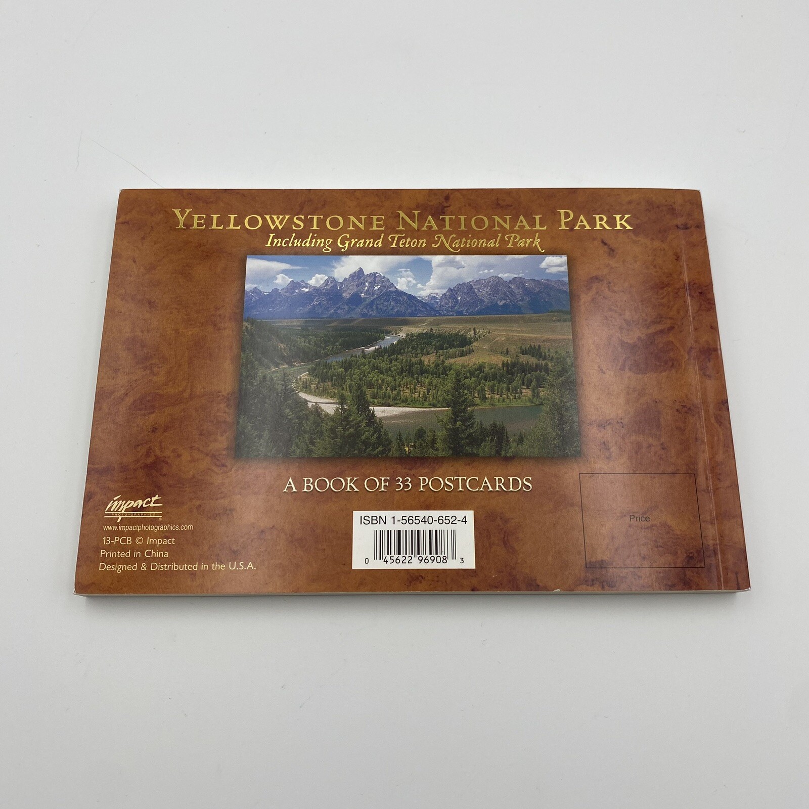 YellowStone National Park & Grand Teton National Park Book of 33 Postcards