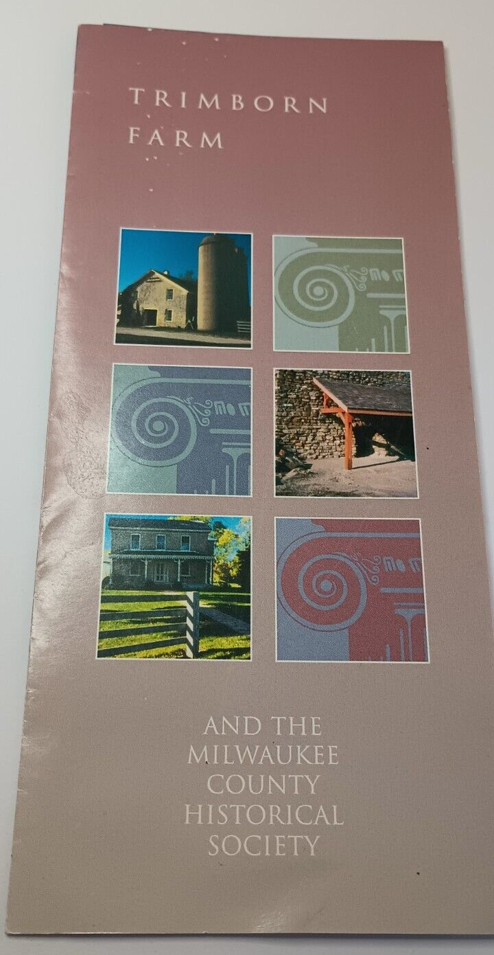 Greendale, WI Trimborn Farm Brochure Early Lime Production Before Village Life